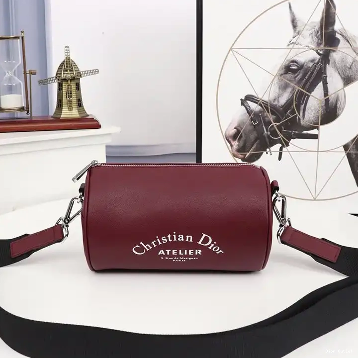Atelier Dior Red Roller Messenger Calfskin Grained 0507